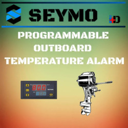 Programmable outboard engine temperature alarm