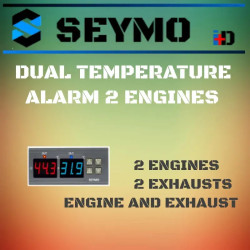 Double alarme de température programmable (deux fuites) ou (échappement et moteur) ou (deux moteurs)